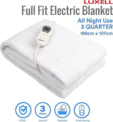 Luxell Full Electric Fitted Blanket In Neutral