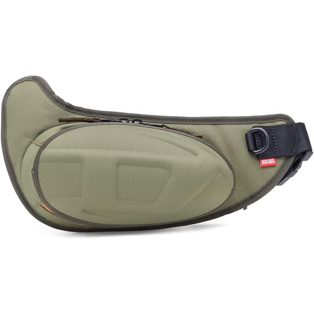 Diesel Mens Crossbody Belt Bag In Olive