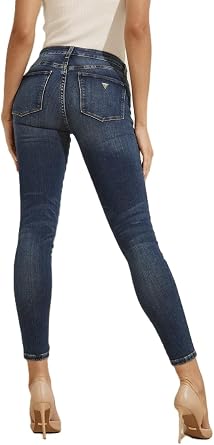 Guess Womens Cumberland Sexy Curve Jeans In Dark Wash
