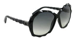 Swarovski Cabaret Plastic Catlook Sunglasses For Women In Black