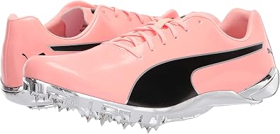Puma Mens Evospeed Electric 10 Running Shoes In Peach/Black/Silver