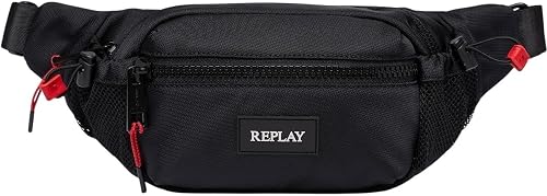 Replay Mens Fm3699 Waist Bag In Black