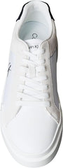 Calvin Klein Mens Chunky Lth Mix Shoes White And Black