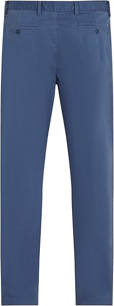 Tommy Hilfiger Mens Harlem Chino Satin Steel Blue
