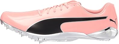 Puma Mens Evospeed Electric 10 Running Shoes In Peach/Black/Silver