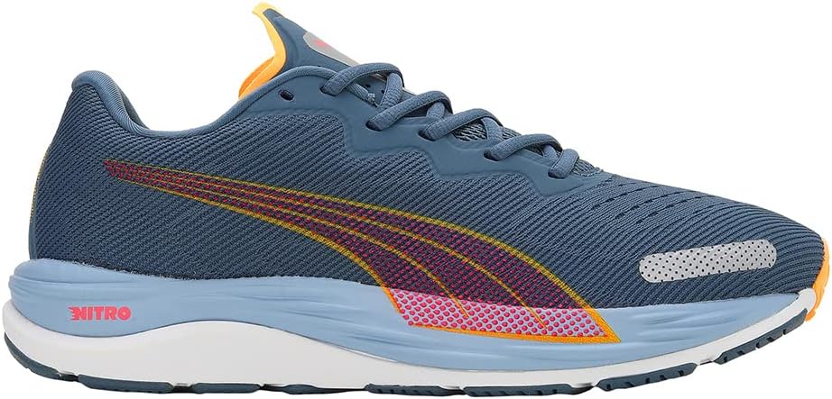 Puma Mens Velocity Nitro 2 Sneakers In Evening Sky/Sunset Glow