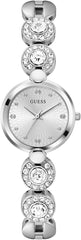 Guess Ladies Analogue Silver Tone Watch