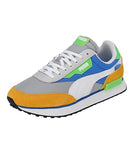 Puma Mens Future Rider Play On Sneakers In Quarry/Tangerine