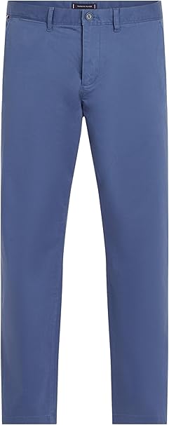Tommy Hilfiger Mens Harlem Chino Satin Steel Blue
