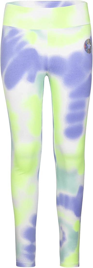 Converse Girls Tie Dye High Leggings In Light Dew