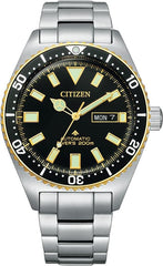 Citizen Mens Promaster Auto Watch In Silver & Gold