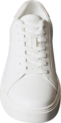 Calvin Klein Mens Classic Cupsole Leather Shoes In White