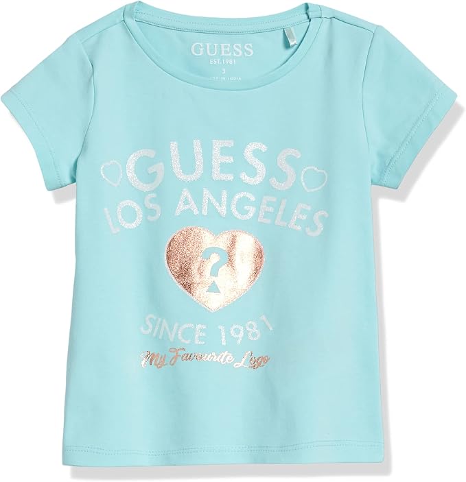 Guess Girls T-Shirt In Blue