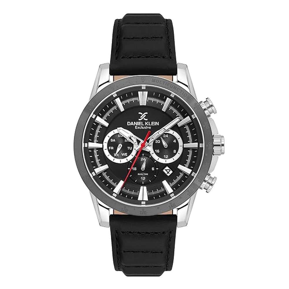 Daniel Klein Mens Black Dial Watch In Black