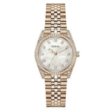Guess Womens Jada Analog Stainless Steel Watch In Gold/White Dial