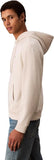 Calvin Klein Long Sleeve Terry Monogram Hoodie In Chalk