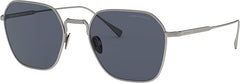 Giorgio Armani Sunglasses In Matte Silver
