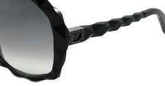 Swarovski Cabaret Plastic Catlook Sunglasses For Women In Black