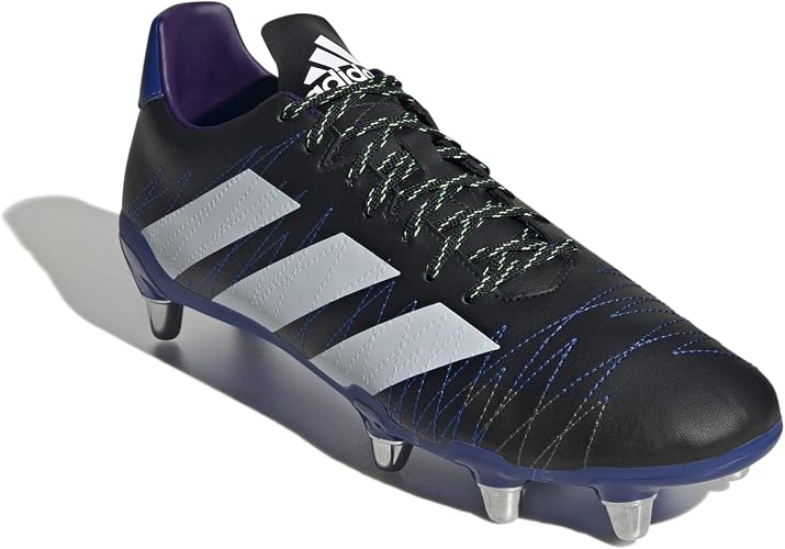 Adidas Unisex Kakari SG Rugby Boots In Core Black/Core Black/Footwear White