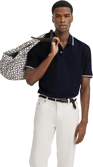 Bugatti 8150 75001C Mens Navy Short Sleeve Polo