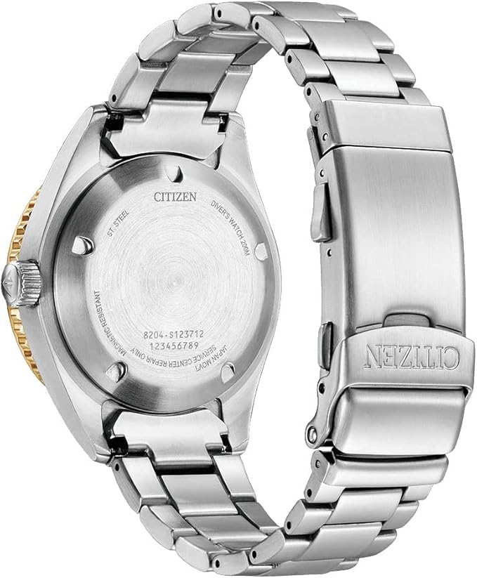 Citizen Mens Promaster Auto Watch In Silver & Gold