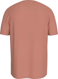 Tommy Hilfiger Mens Roundle Logo Chest Tee T-Shirts In Clay Pink