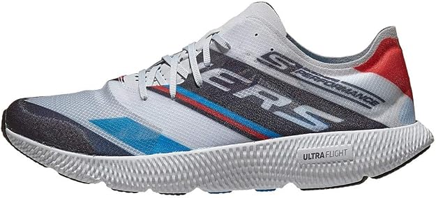 Skechers Mens Horizon Shoes In White & Blue