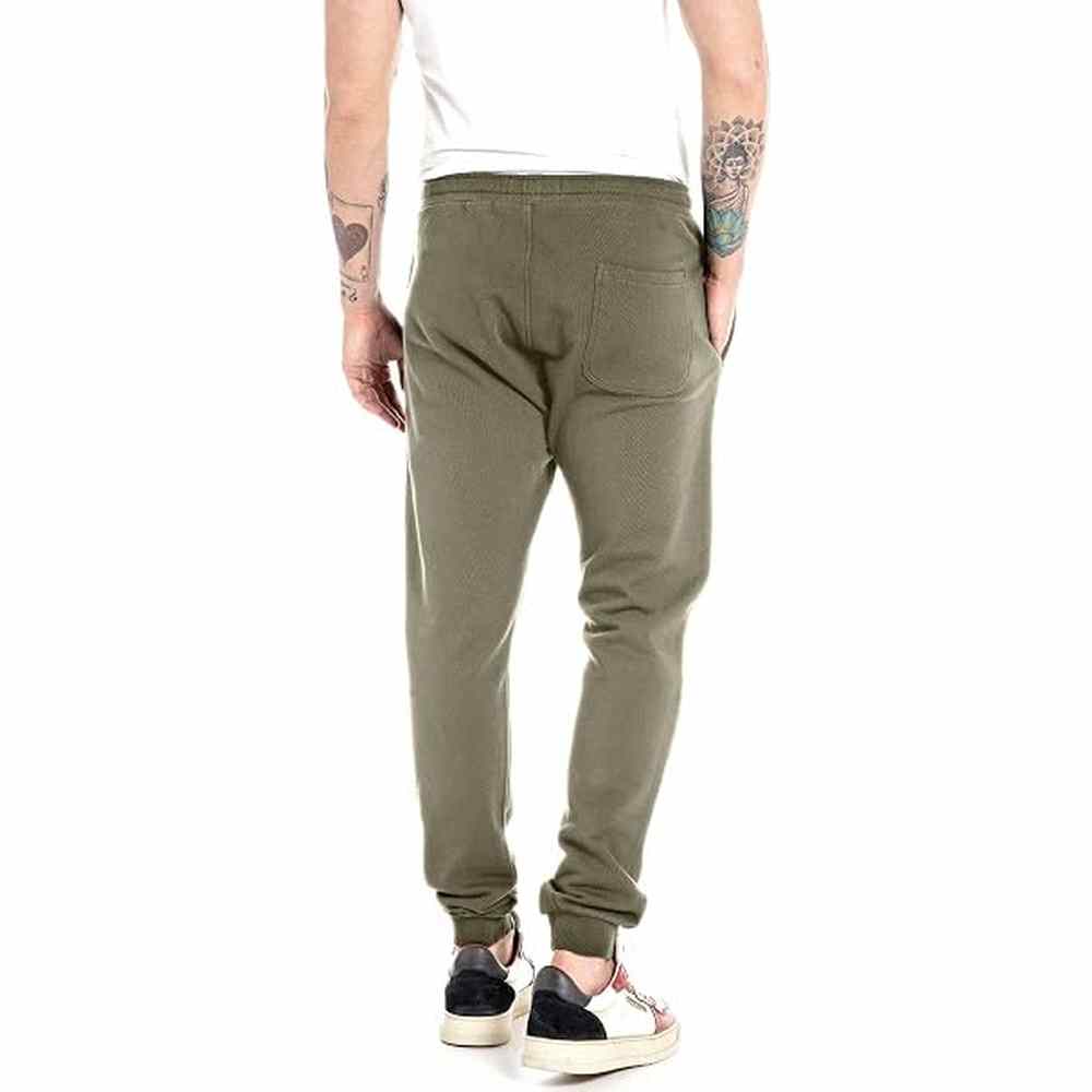 Replay Mens Casual Jogger Pants In Light Military