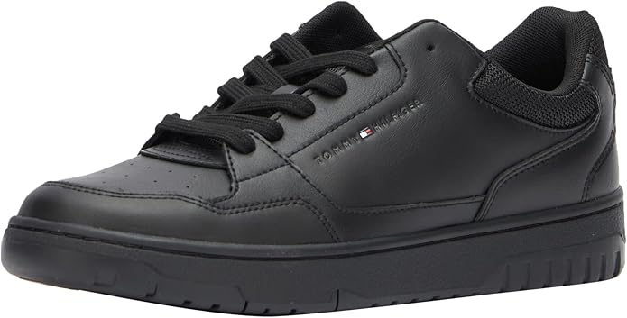 Tommy Hilfiger Fm050403 Mens Basket Core Sneakers Black