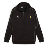 Puma Mens Ferrari Race Hooded Track Jacket In Black