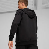 Puma Mens Ferrari Race Hooded Track Jacket In Black