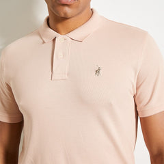 Polo Mens Essential Pique Ss Golfer Light Pink