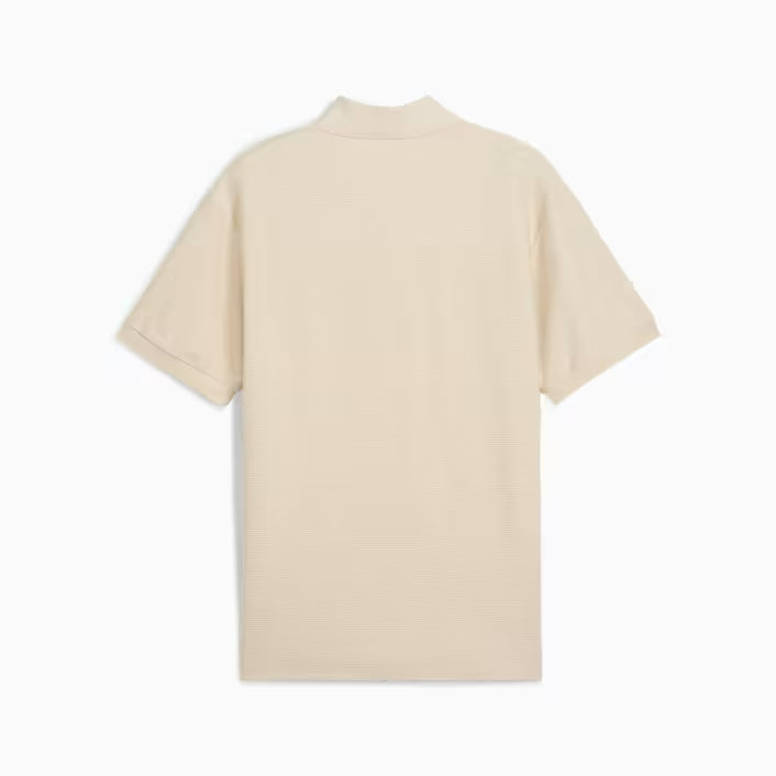 Puma Mens Ess Small Logo Pique Golfers In Cream