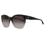 Emporio Armani Cat Eye Womens Sunglasses In Blue Pink
