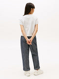 Tommy Hilfiger Girls Satin Applique T-Shirt In Grey