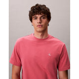 Calvin Klein Mens Easy Monogram T-Shirt In Pink