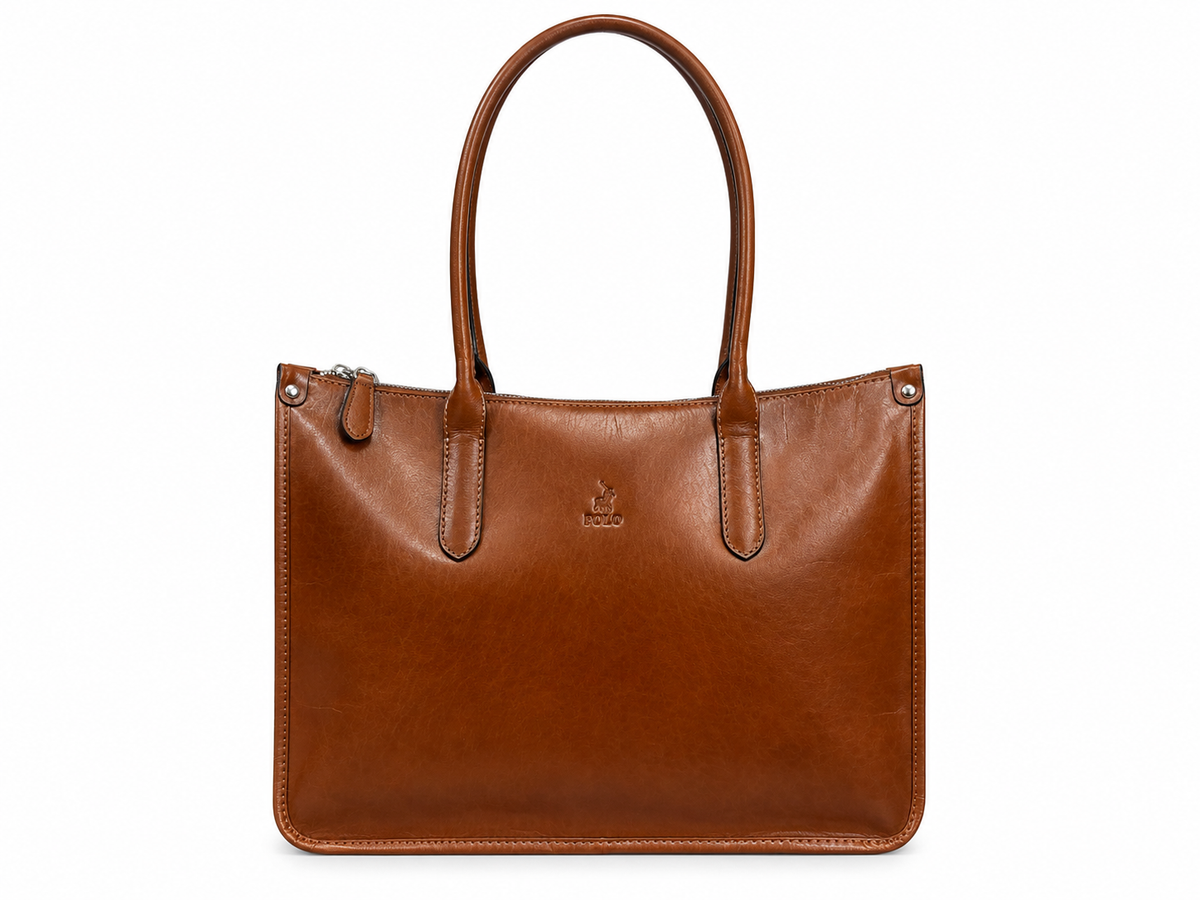 Polo Womens Newport Tote Bag In Brown
