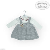Mothers Choice 2 Piece Quilted Dress In Grey