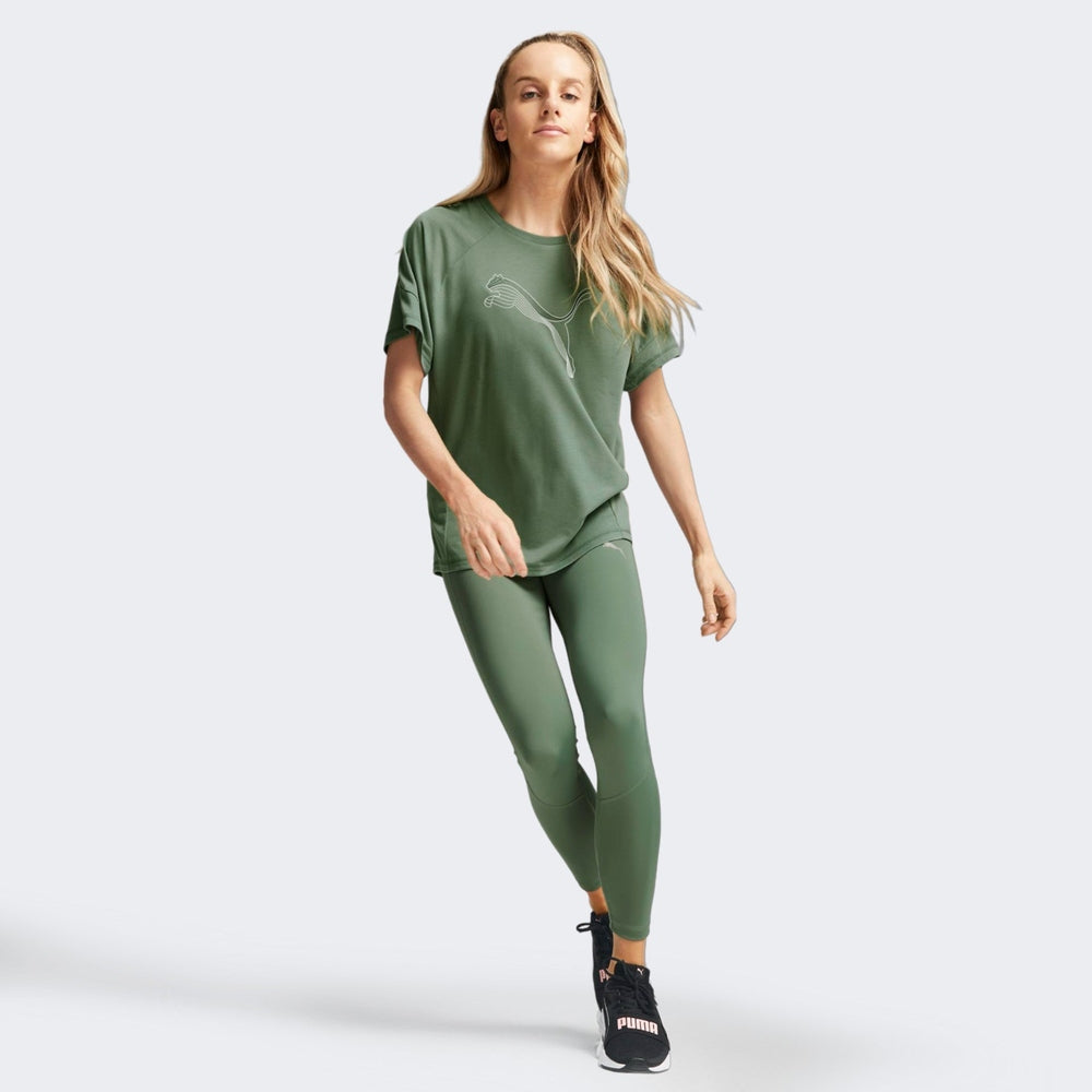 Puma Womens Evostripe High Waist Leggings In Eucalyptus