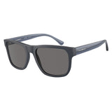 Emporio Armani Square Mens Sunglasses In Matte Blue