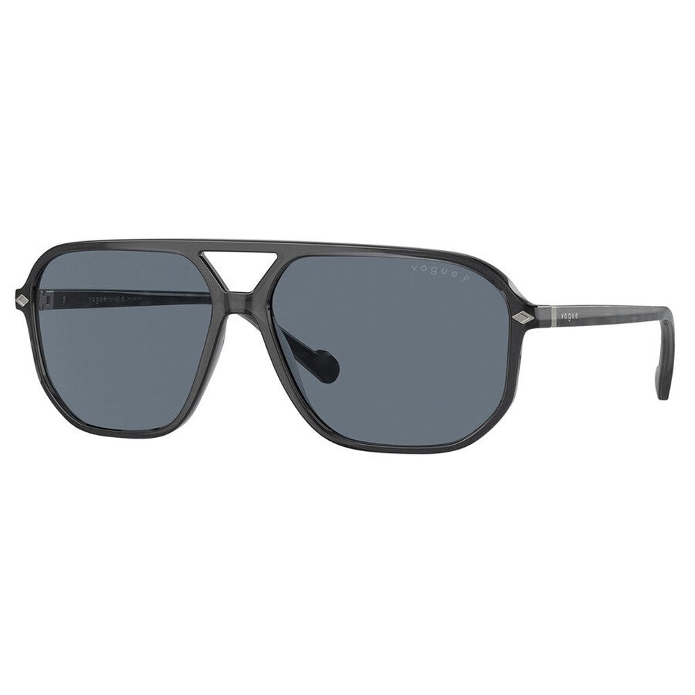 Vogue Pilot Mens Sunglasses In Transparent Dark Grey