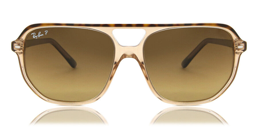 Ray-Ban Bill One Rb2205 1292M2 60 Unisex Sunglasses In Transparent Brown