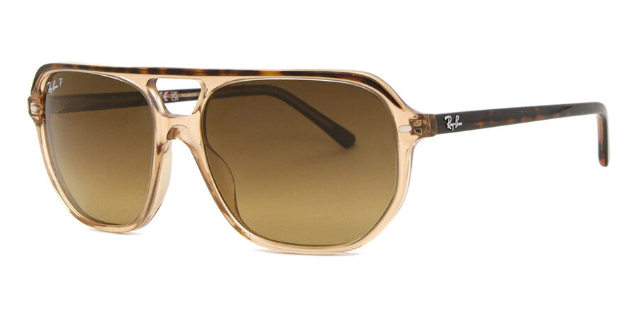 Ray-Ban Bill One Rb2205 1292M2 60 Unisex Sunglasses In Transparent Brown