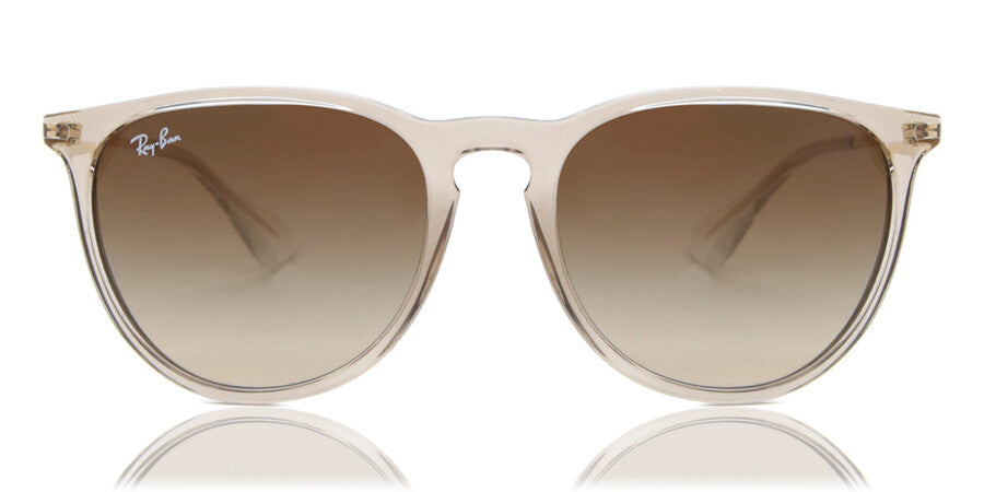 Ray-Ban Erika Circle Sunglasses In Transparent Light Brown