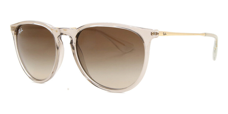 Ray-Ban Erika Circle Sunglasses In Transparent Light Brown