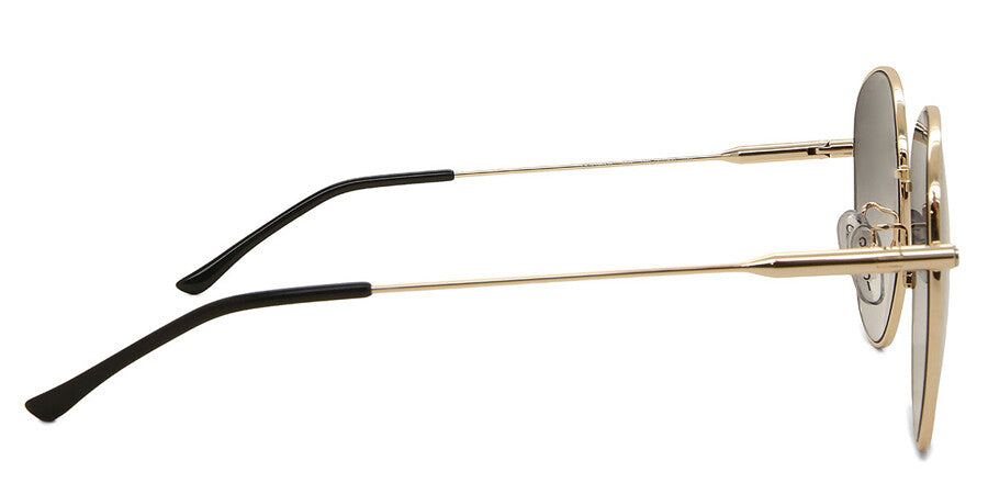 Gucci Womens Round Framed Sunglasses In Gold