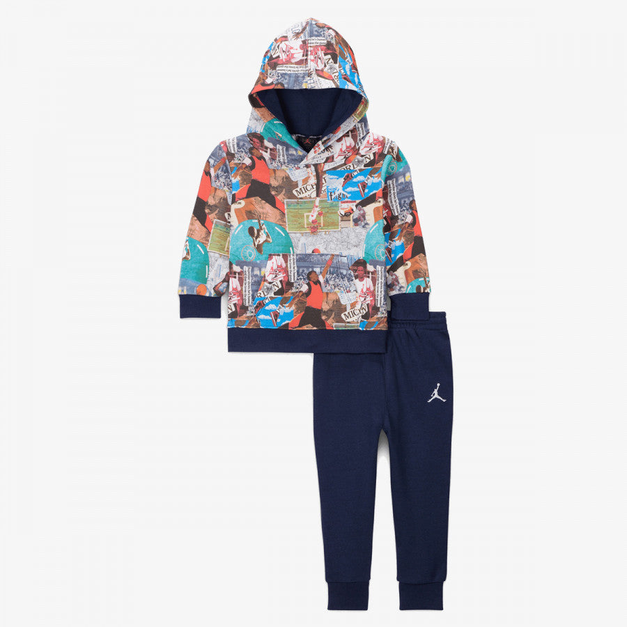 Nike D395 Mj Brklyn Aop Ft Po Set Navy