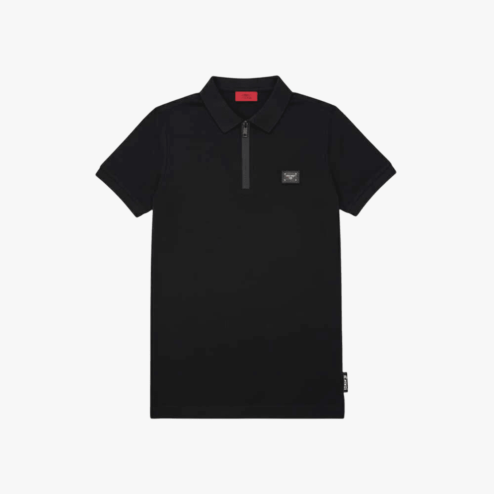 Enrico Coveri Mens Golfer Shirt In Black
