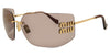 Miu Miu Mu 54Ys 5Ak06I 80 Gold Sunglasses