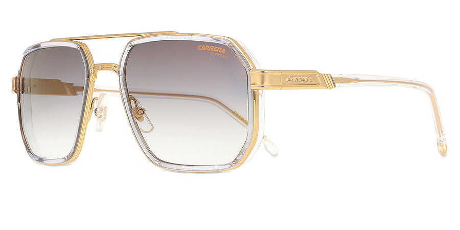 Carrera Aviators Sunglasses In Clear & Gold